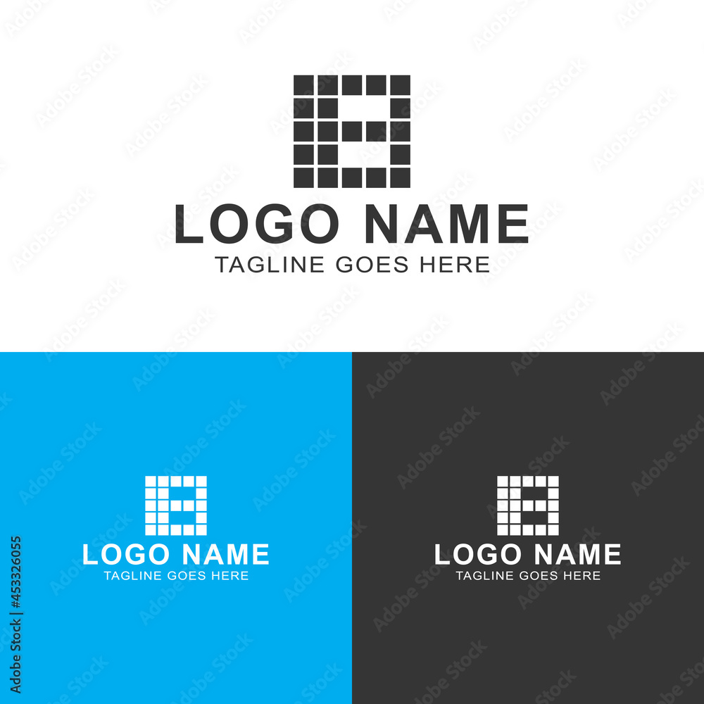 Letter B Bricks square minimal logo design
Letter B Bricks square minimal logo design