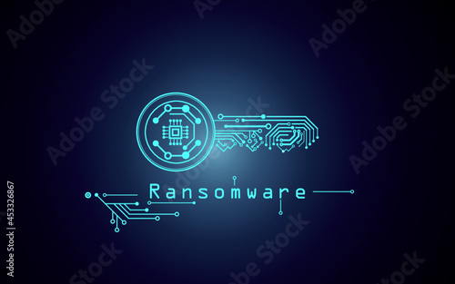 Key for encrypt a ransomware computer virus