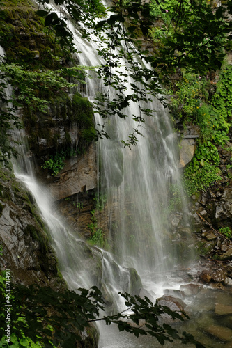 Dardagna waterfalls in summer time photo