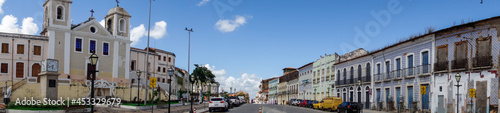 historic church in Sao Luis downtown, Maranhao, Brazil