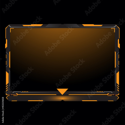 Orange Light Gaming Stream Facecam for live streamer