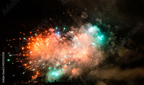 Firework at St. Stephens Day in Budapest