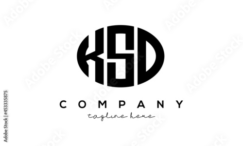 KSD three Letters creative circle logo design photo