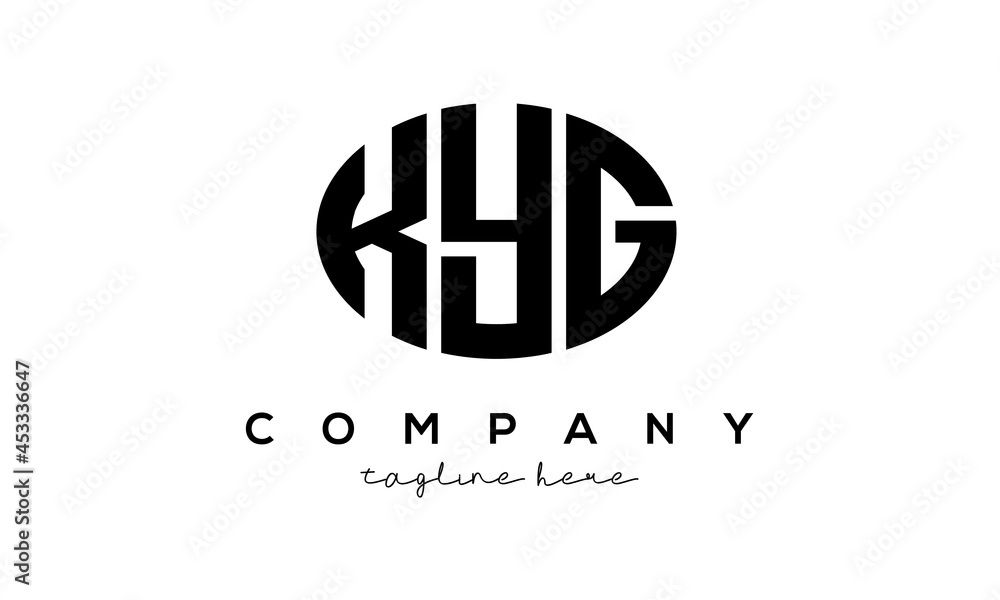 KYG three Letters creative circle logo design