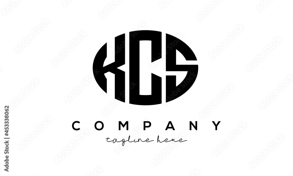KCS three Letters creative circle logo design