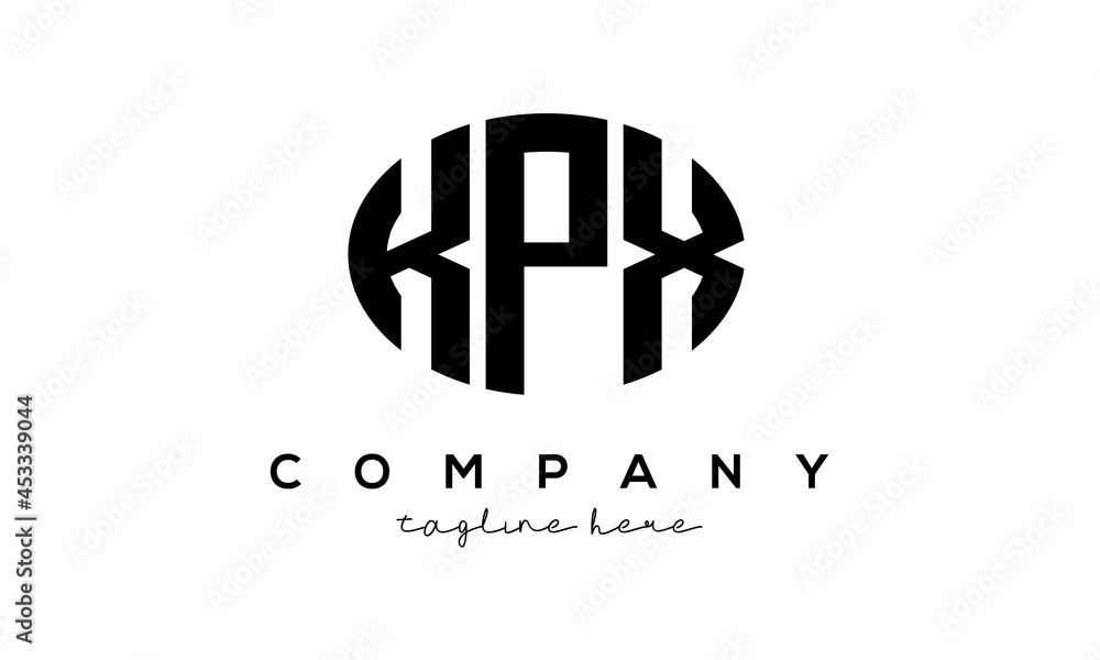 KPX three Letters creative circle logo design