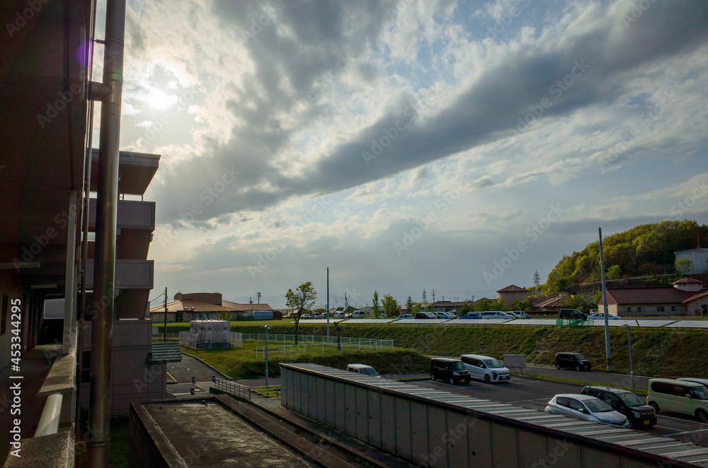 Fototapeta premium railway in the city