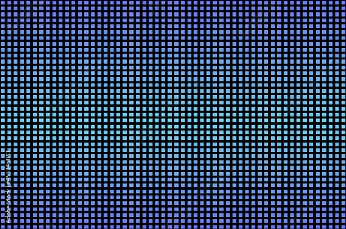 led video wall screen texture background, square tv panel with blue gradient color, abstract screen with pixel pattern,