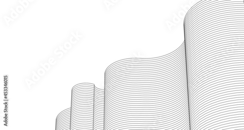  abstract geometric background linear structure 3d rendering