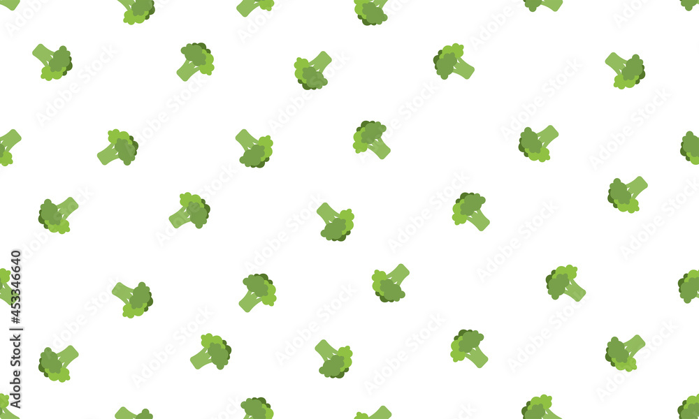 Vegetable seamless broccoli pattern. Pattern for wallpaper, prints, canvas prints.