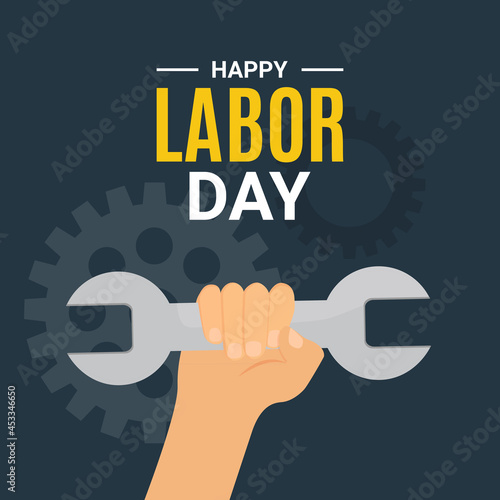 Labor Day Poster. Vector Illustration. EPS10