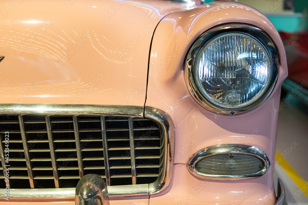 retro car headlight at one of the exhibition retro car headlight at one of the exhibition