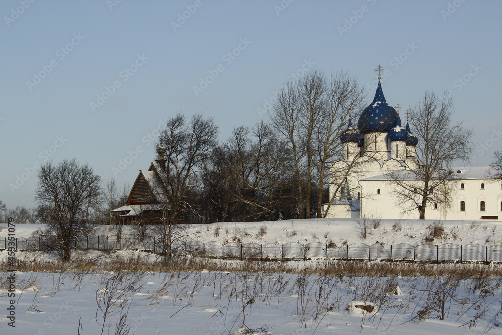 View on the Suzdal Kremlin, Suzdal, Russia