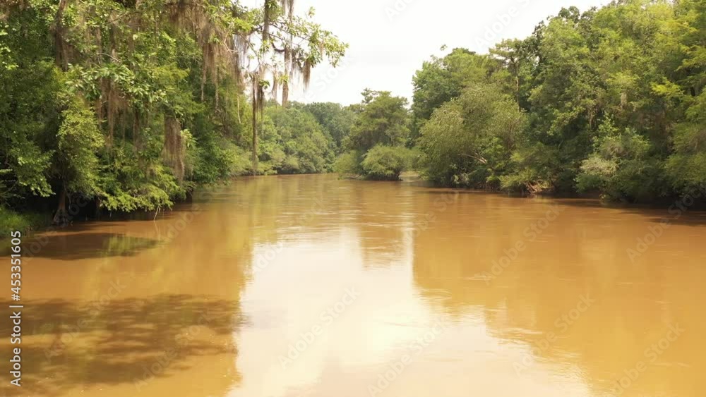Peaceful river flowing through South Georgia Peaceful river flowing through South Georgia