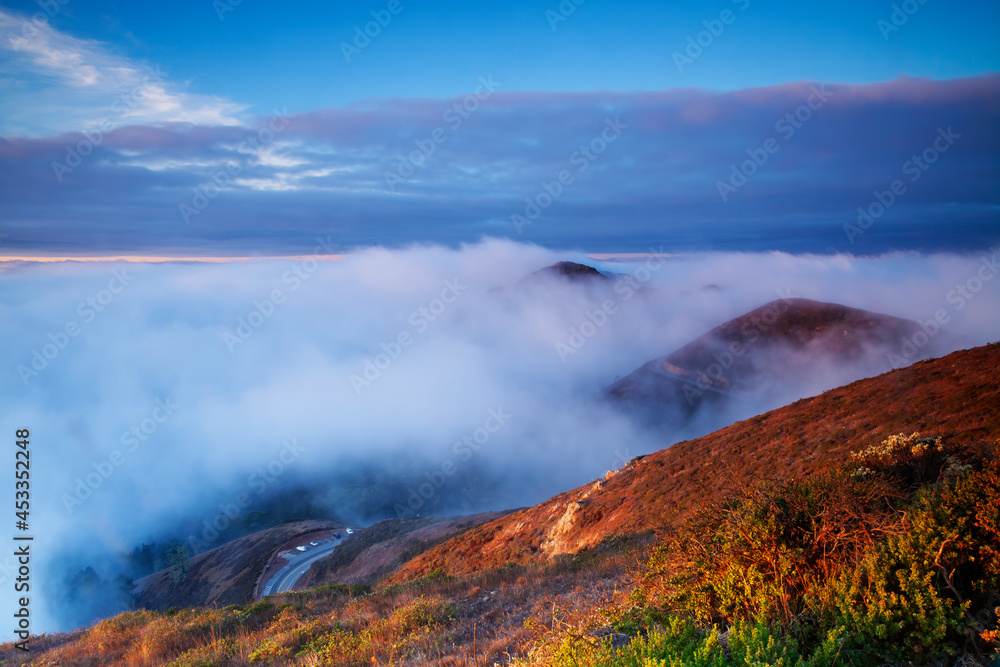 Morning Fog at Marine Headland, California