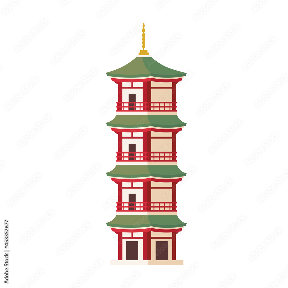 japanese tower icon japanese tower icon