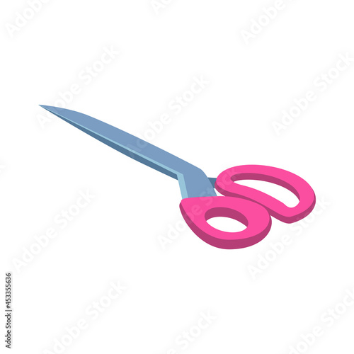 Tailors Scissors Isometric Composition