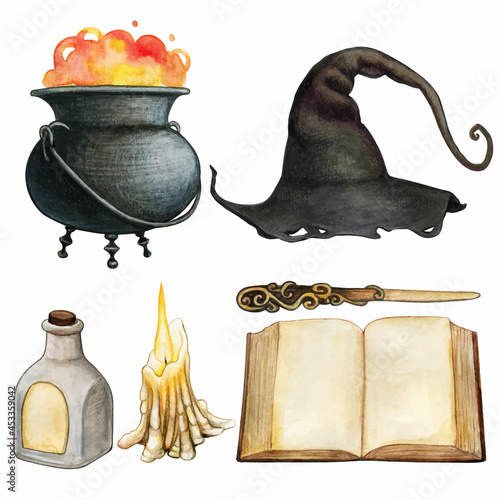 cauldron on a white background