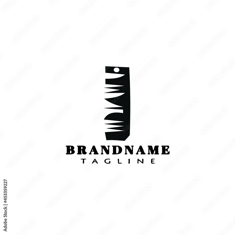 barber tools comb logo cartoon black icon design isolated vector retro barber tools comb logo cartoon black icon design isolated vector retro