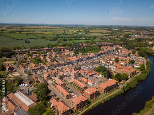 The historic market town of Yarm in North Yorkshire
