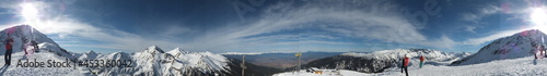 Das Skigebiet und des Gipfel des Tudorka im rila Gebirge, Bulgarien