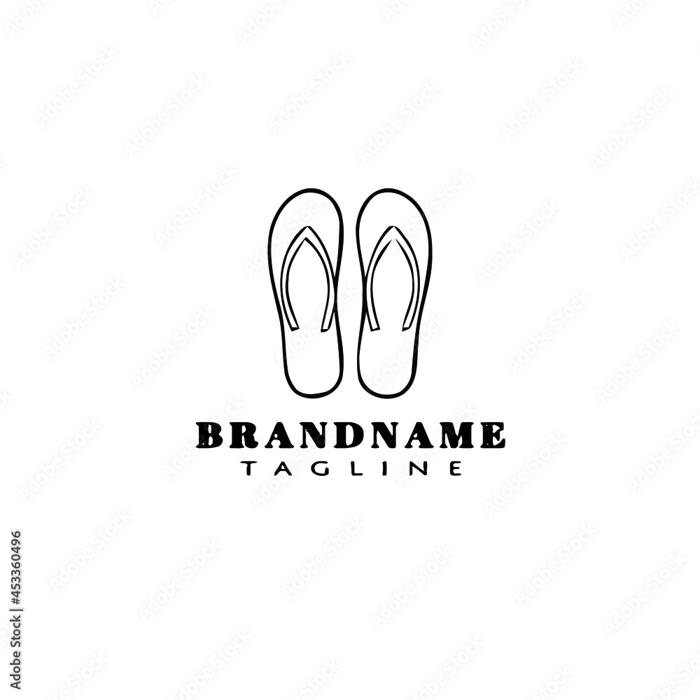flip flop shoe logo icon design template vector illustration flip flop shoe logo icon design template vector illustration