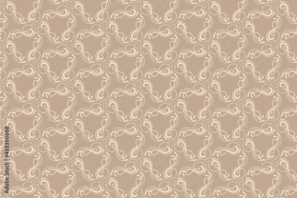 Abstract floral fabrics pattern design. Seamless vector for multiple usage Abstract floral fabrics pattern design. Seamless vector for multiple usage