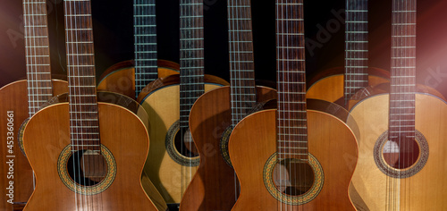 Obraz na plátne Spanish guitars for an instrumental concert concept