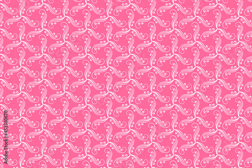 Abstract floral fabrics pattern design. Seamless vector for multiple usage 