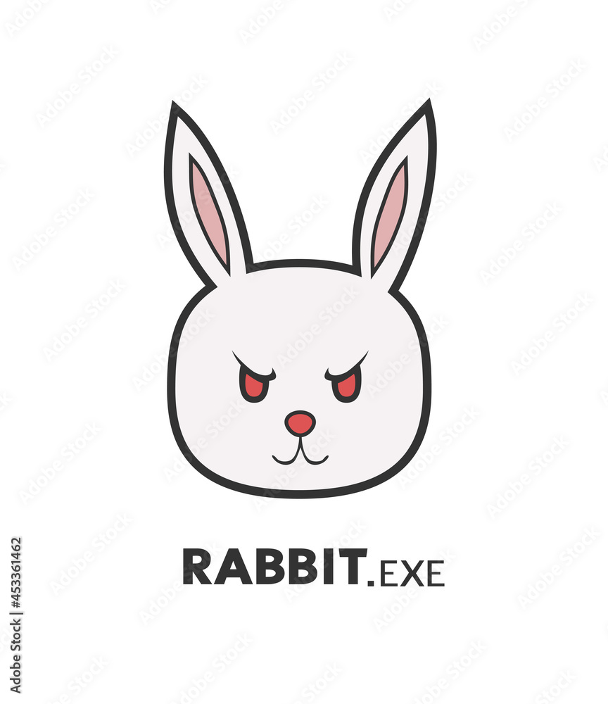 Angry rabbit draw