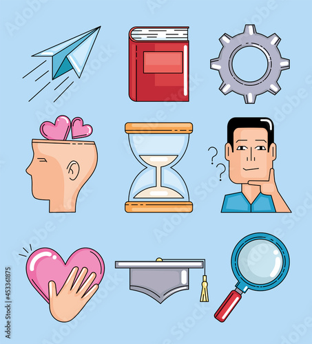 Life skills icon set