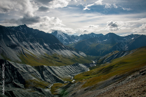 The valley of the Yarlu mountain river in the Altai photo