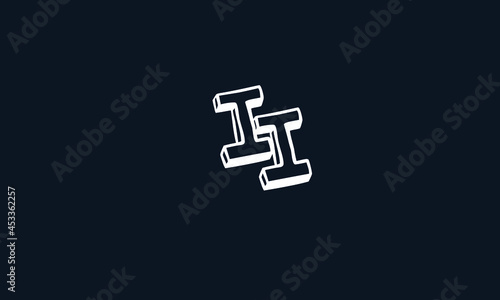 Alphabet letters Initials Monogram logo II, I and I