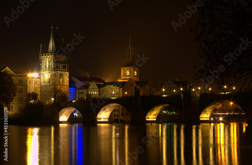 Night Prague,Charles bridge