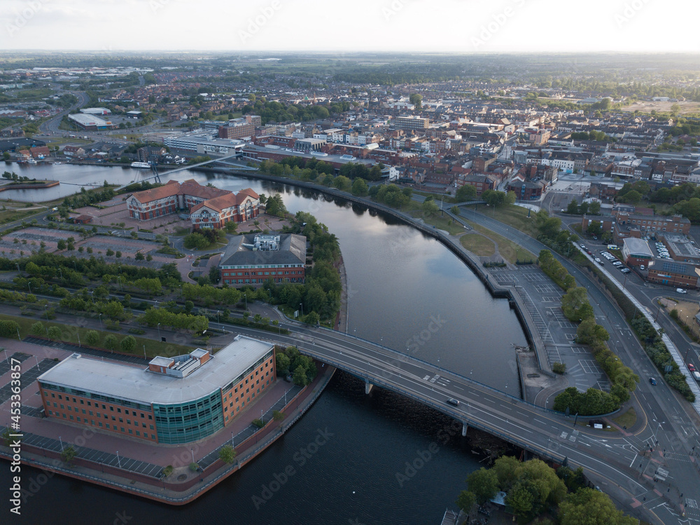 Obraz premium aerial view of the city