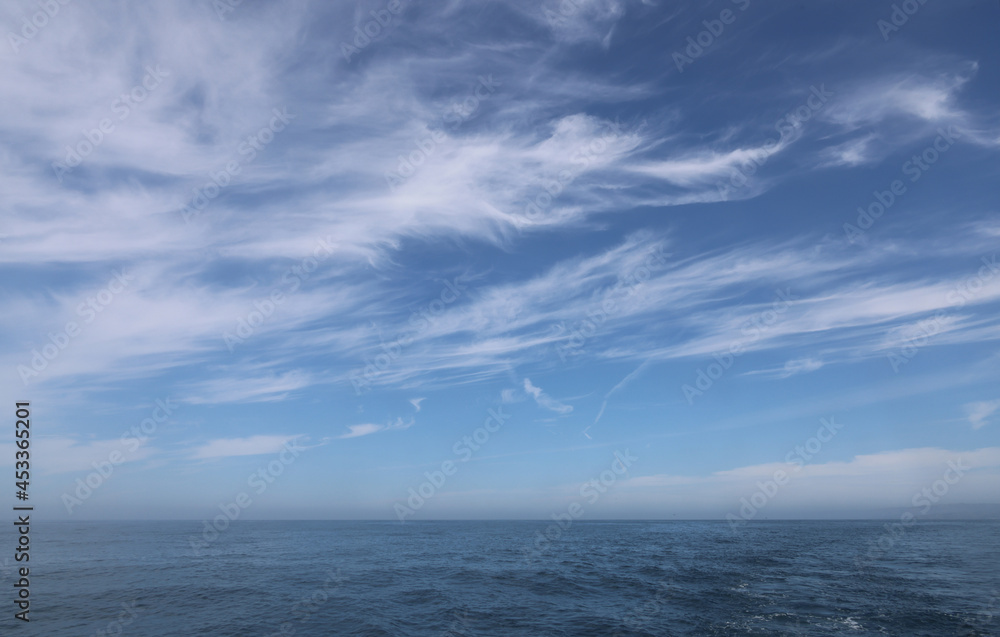 clouds over the sea, blue sky and clouds clouds over the sea, blue sky and clouds