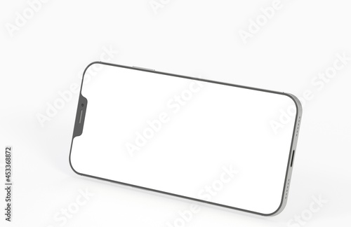 All-screen smartphone mockup isolated 3d