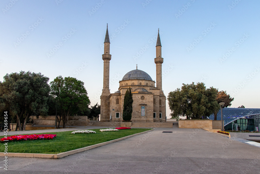 The Mosque of the Martyrs or Turkish Mosque in Baku.