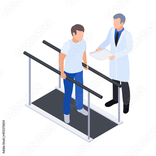 Parallel Bars Rehabilitation Composition