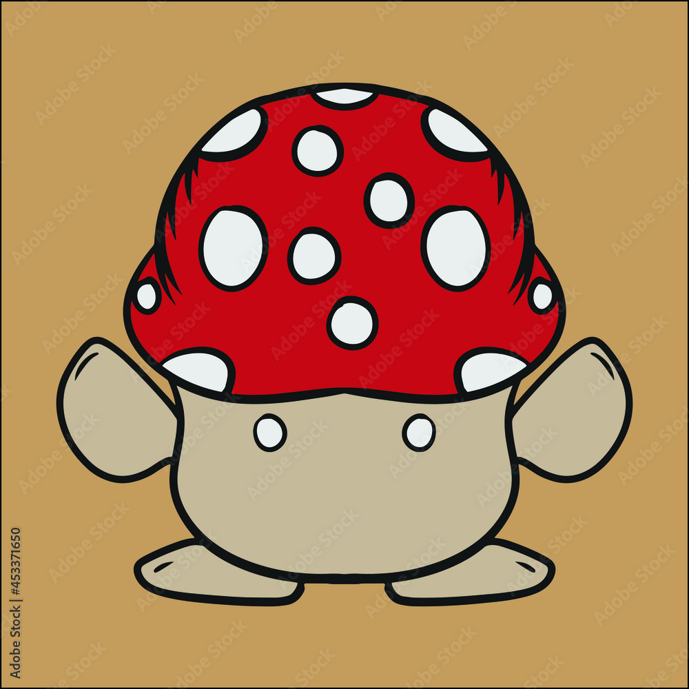 cute mushroom monster mascot character design, editable vector file for your brand, icon, logo, or all of your graphic needs. cute mushroom monster mascot character design, editable vector file for your brand, icon, logo, or all of your graphic needs.