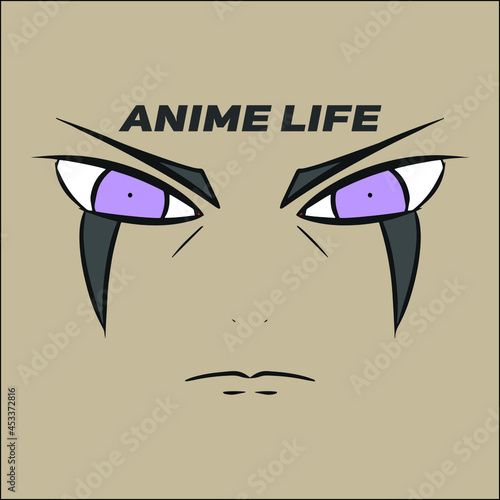 Amazing anime face mascot logo, editable vector file for your brand or all your graphic needs