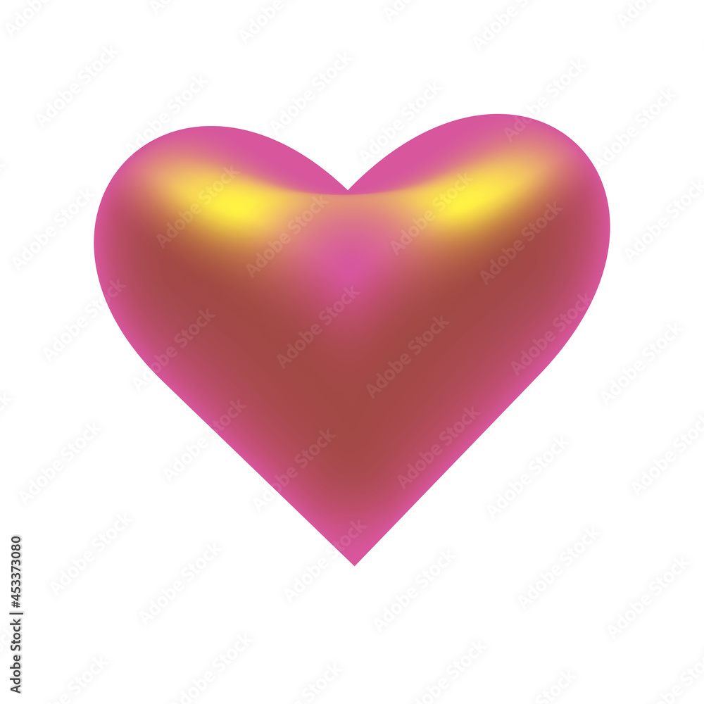 A heart icon and the like. The heart of love for Valentine's Day. Vector illustration for greetings, postcards, the Internet, invitations.