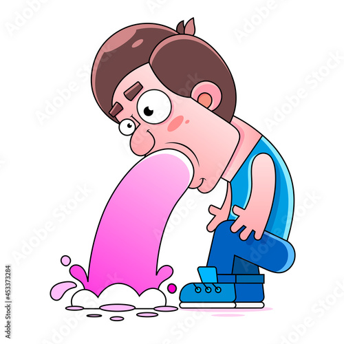 Drunk man, drunk look, funny face.Vector print of a T-shirt