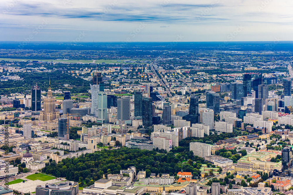 Warszawa - zdjęcie lotnicze z 500 m