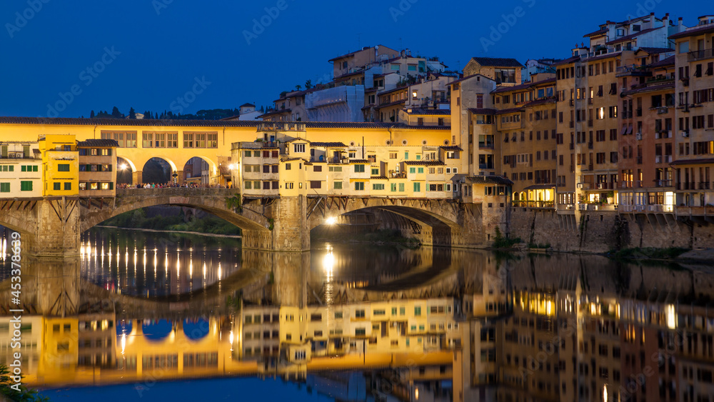 Florence in Italy at dusk