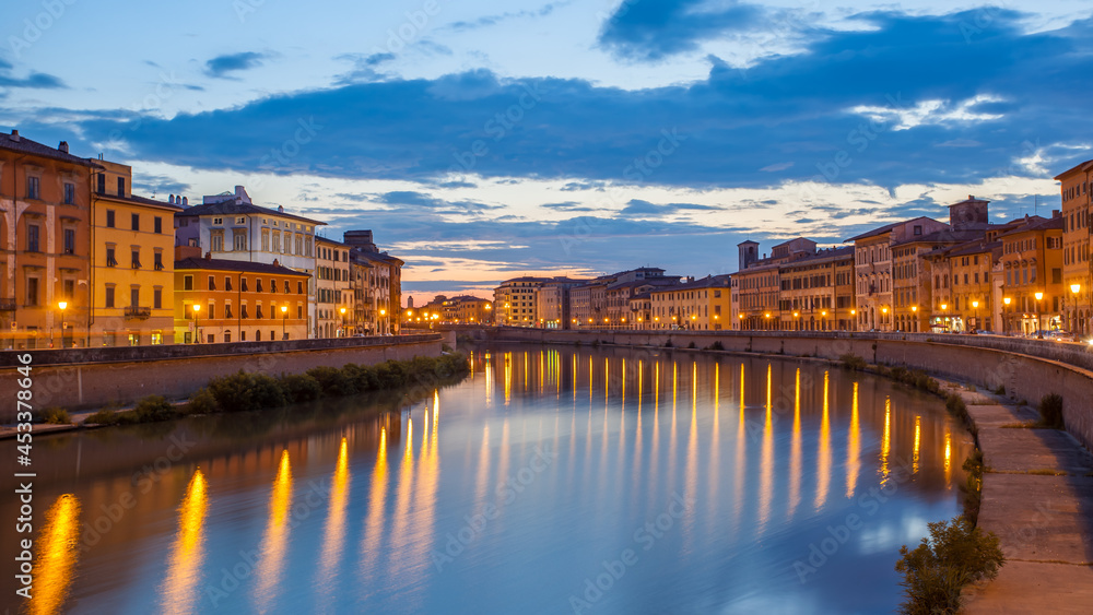 Pisa at twilight