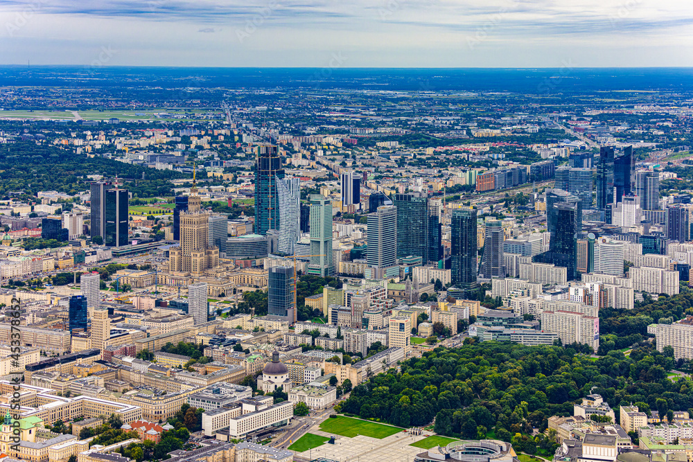 Warszawa - zdjęcie lotnicze z 500 m