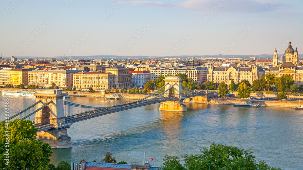 Budapest with Szechenyi Chain Bridge