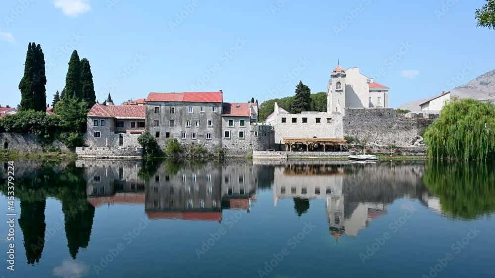 Old town in Trebinje, one of the most beautiful cities in Bosnia and Herzegovina, Europe. River Trebisnjica. Old town. Old town in Trebinje, one of the most beautiful cities in Bosnia and Herzegovina, Europe. River Trebisnjica. Old town.