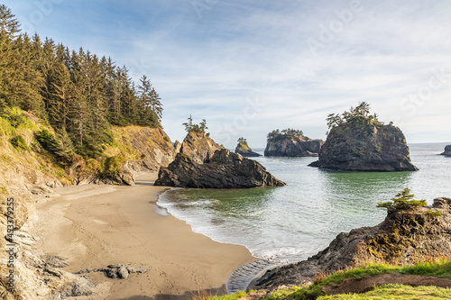 Sea stacks at Secret Beach. photo